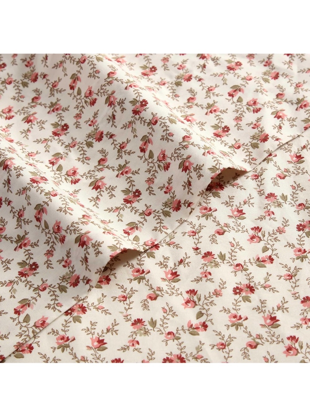 Laura Ashley Cream king Sheet Set Pink Floral sweet success pattern - Picture 6 of 7